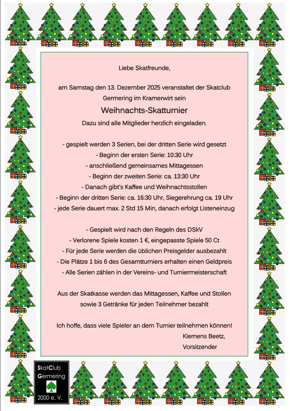 weihnachtsskat 2025